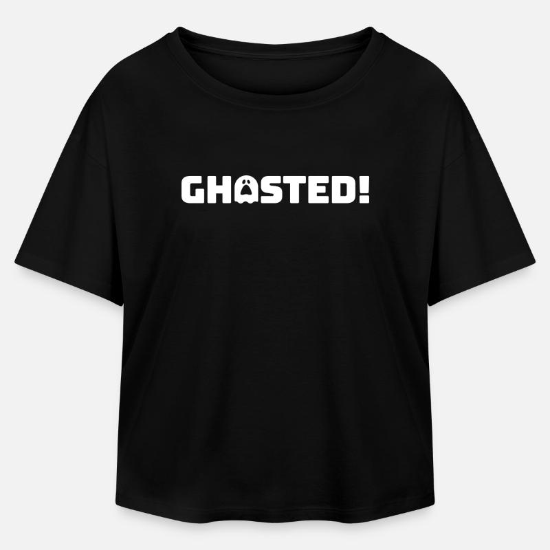 Ghosted2_White - Relaxed Fit Women's Modal Cotton T-Shirt by Stanley/Stella - black
