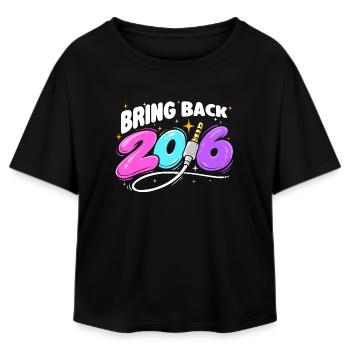 Ramenez les ambiances nostalgique de l’an 2016 - T-shirt femme coupe décontractée en coton modal Stanley/Stella - noir - Devant - AI Model Female 172 light (172cm)