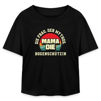 Ich gehe Bogenschießen - Relaxed Fit Frauen Modal Cotton T-Shirt von Stanley/Stella - Schwarz - Vorne - AI Model Female 172 light (172cm)