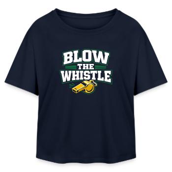 Fußballtraining Jugend-sport-trainer - Relaxed Fit Frauen Modal Cotton T-Shirt von Stanley/Stella - Navy - Vorne - AI Model Female 172 light (172cm)