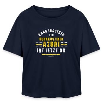 Hörakustiker Azubi Ausbildung Lehre Hörgeräte - Relaxed Fit Frauen Modal Cotton T-Shirt von Stanley/Stella - Navy - Vorne - AI Model Female 172 light (172cm)