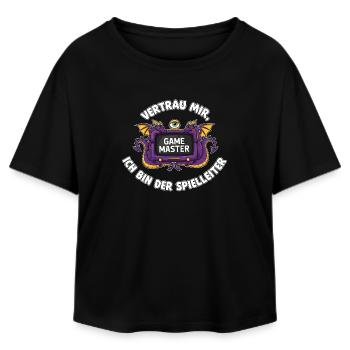 Pen and Paper, RPG, Rollenspiel, Spielleiter, D20, - Relaxed Fit Frauen Modal Cotton T-Shirt von Stanley/Stella - Schwarz - Vorne - AI Model Female 172 light (172cm)