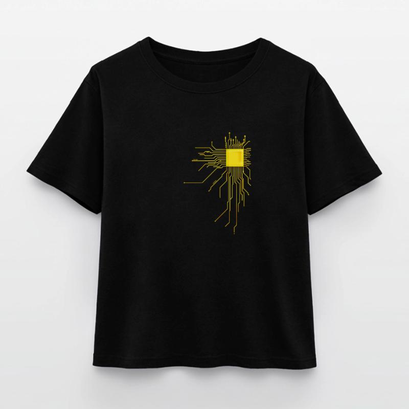 platine Core cpu Computer Nerd Programmeur admin T-shirt femme coupe décontractée en coton modal Stanley/Stella