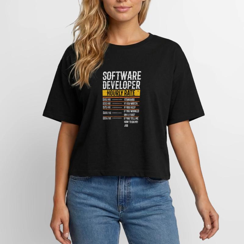 Software Developer Hourly Rate Software Developer Relaxed Fit Women's Modal Cotton T-Shirt by Stanley/Stella