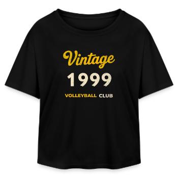 Millésime 1999 – Volleyball Club Rétro Année de naissance - T-shirt femme coupe décontractée en coton modal Stanley/Stella - noir - Devant - AI Model Female 172 light (172cm)