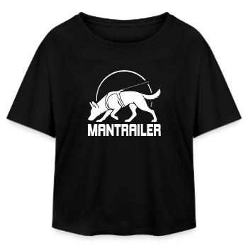 Malinois MANTRAILER Search Dogs Dogs Wilsigns - Relaxed Fit Women's Modal Cotton T-Shirt by Stanley/Stella - black - Front - AI Model Female 172 light (172cm)