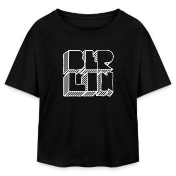 I'm a Berliner – Capital & Cult - Relaxed Fit Women's Modal Cotton T-Shirt by Stanley/Stella - black - Front - AI Model Female 172 light (172cm)
