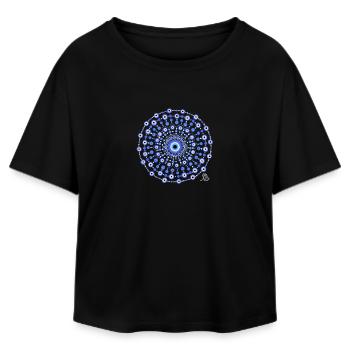 Mandala Schutz - Relaxed Fit Frauen Modal Cotton T-Shirt von Stanley/Stella - Schwarz - Vorne - AI Model Female 172 light (172cm)