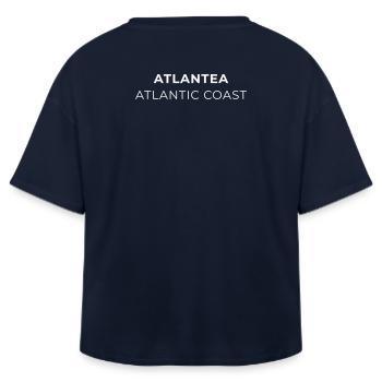 T-Shirt ATLANTEA Atlanticküste - Relaxed Fit Frauen Modal Cotton T-Shirt von Stanley/Stella - Navy - Hinten - AI Model Female 172 light (172cm)