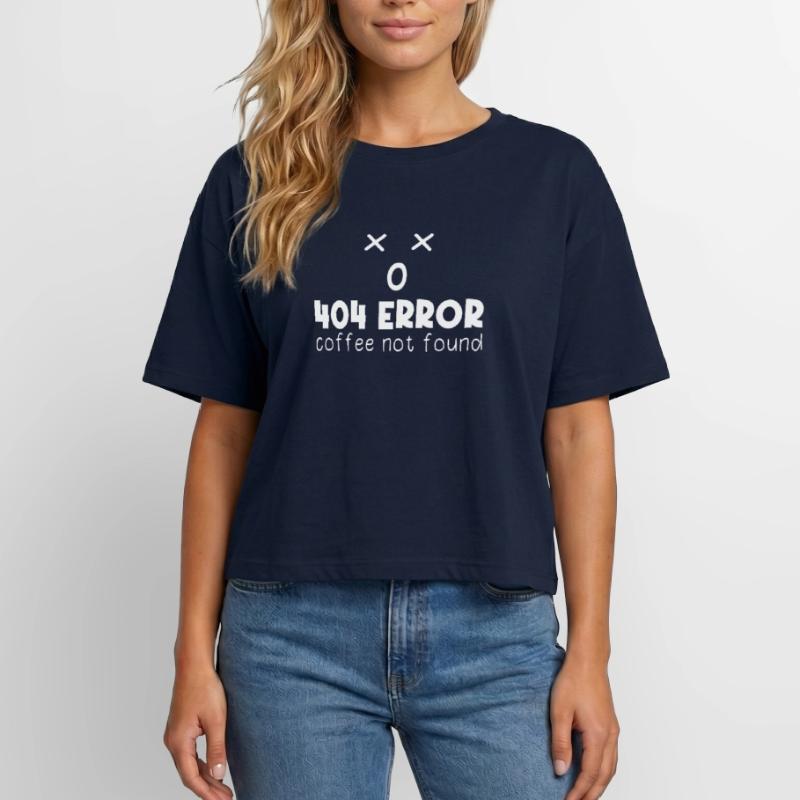 404 Error Coffee not found Programming funny Relaxed Fit Frauen Modal Cotton T-Shirt von Stanley/Stella
