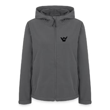 Championnat du monde de fléchettes style 180 Shaka pour les amateurs de fléchettes - Veste softshell femme recyclée Stanley/Stella - charbon - Devant - AI Model Female 172 light (172cm)