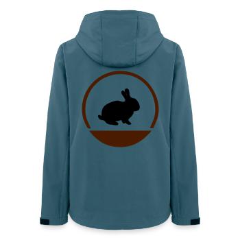 Logo lapin - Veste softshell femme recyclée Stanley/Stella - bleu pétrole foncé - Dos - AI Model Female 172 light (172cm)