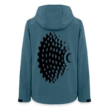 Mountain Bike Shift Cassette - Women’s Recycled Softshell Jacket by Stanley/Stella - stargazer - Back - AI Model Female 172 light (172cm)