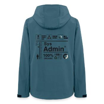 Sys Admin Penguin Computer Nerd pc Board cpu ner - Women’s Recycled Softshell Jacket by Stanley/Stella - stargazer - Back - AI Model Female 172 light (172cm)