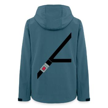 ceinture de sécurité - Veste softshell femme recyclée Stanley/Stella - bleu pétrole foncé - Dos - AI Model Female 172 light (172cm)