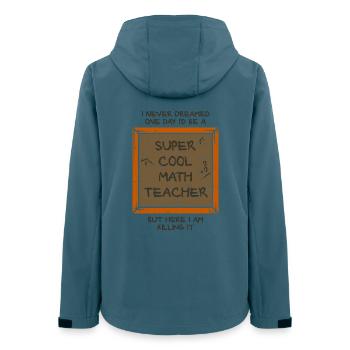 mathematics - Women’s Recycled Softshell Jacket by Stanley/Stella - stargazer - Back - AI Model Female 172 light (172cm)