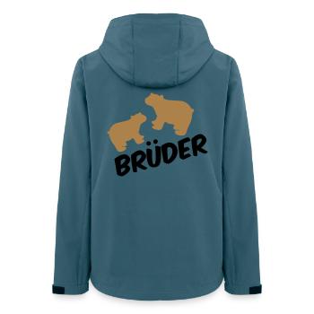 frères - Veste softshell femme recyclée Stanley/Stella - bleu pétrole foncé - Dos - AI Model Female 172 light (172cm)