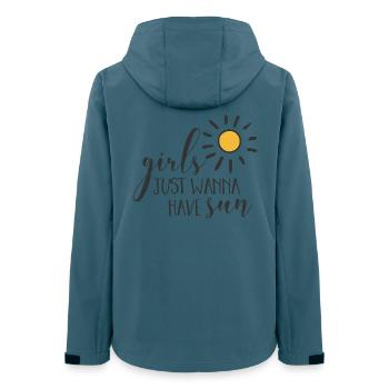 Design Girl Power Soleil Inspirant - Veste softshell femme recyclée Stanley/Stella - bleu pétrole foncé - Dos - AI Model Female 172 light (172cm)
