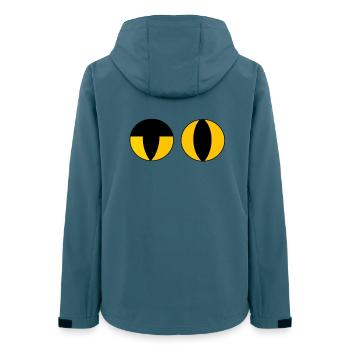 Inquiry eyes cool cat look - Women’s Recycled Softshell Jacket by Stanley/Stella - stargazer - Back - AI Model Female 172 light (172cm)