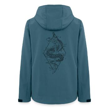 Kanji Sword Japanese Dragon Katana Japanese - Women’s Recycled Softshell Jacket by Stanley/Stella - stargazer - Back - AI Model Female 172 light (172cm)