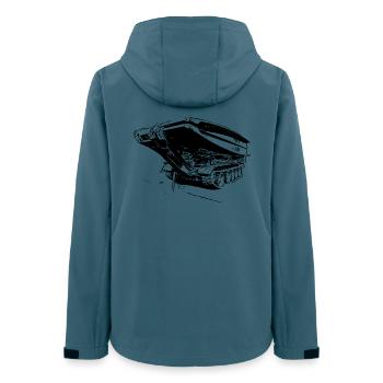 Appareil de pose de pont BLG 60 - Veste softshell femme recyclée Stanley/Stella - bleu pétrole foncé - Dos - AI Model Female 172 light (172cm)