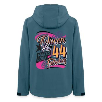 44ème anniversaire 44 ans Reine Femmes Femmes - Veste softshell femme recyclée Stanley/Stella - bleu pétrole foncé - Dos - AI Model Female 172 light (172cm)
