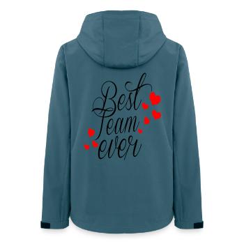 Best Team Ever! - Frauen Recycelte Softshelljacke von Stanley/Stella - Dunkles Petrol - Hinten - AI Model Female 172 light (172cm)