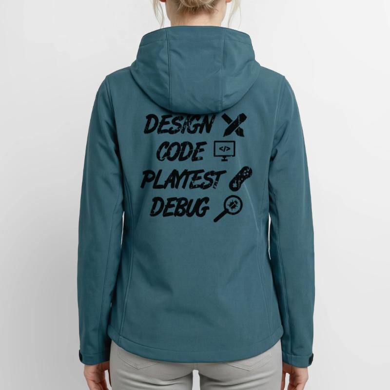 Design Code Playtest Debug Frauen Recycelte Softshelljacke von Stanley/Stella