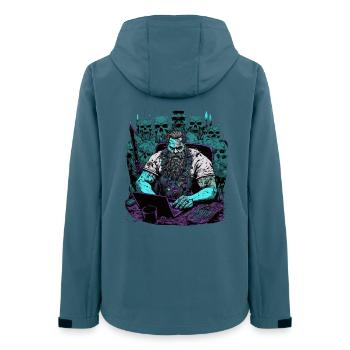 Admin Wiking programmes ordinateurs - Veste softshell femme recyclée Stanley/Stella - bleu pétrole foncé - Dos - AI Model Female 172 light (172cm)