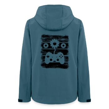 Développeur de jeux - Veste softshell femme recyclée Stanley/Stella - bleu pétrole foncé - Dos - AI Model Female 172 light (172cm)