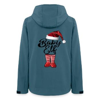Baby Elf – Süßes Weihnachtsdesign - Frauen Recycelte Softshelljacke von Stanley/Stella - Dunkles Petrol - Hinten - AI Model Female 172 light (172cm)