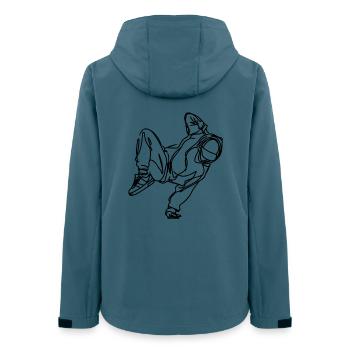 Breakdancer - Women’s Recycled Softshell Jacket by Stanley/Stella - stargazer - Back - AI Model Female 172 light (172cm)