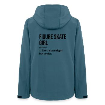 Eiskunstläufer - Frauen Recycelte Softshelljacke von Stanley/Stella - Dunkles Petrol - Hinten - AI Model Female 172 light (172cm)
