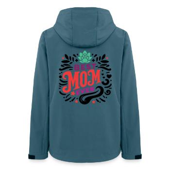Beste Mutter aller Zeiten - Frauen Recycelte Softshelljacke von Stanley/Stella - Dunkles Petrol - Hinten - AI Model Female 172 light (172cm)
