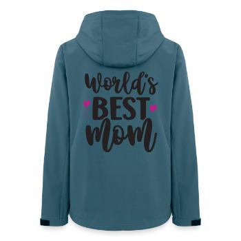 Die beste Mutter der Welt - Frauen Recycelte Softshelljacke von Stanley/Stella - Dunkles Petrol - Hinten - AI Model Female 172 light (172cm)