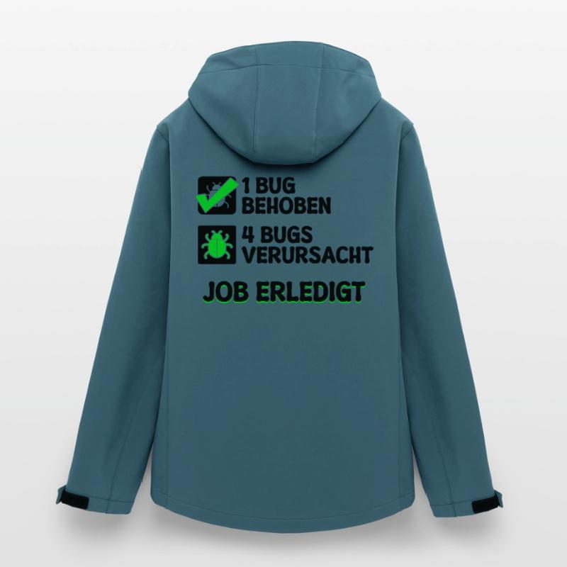 Open Source Bugfixing Bugs Developer Programmier Frauen Recycelte Softshelljacke von Stanley/Stella