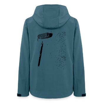 Rouleau de peintre - Rouleau de peintre - Veste softshell femme recyclée Stanley/Stella - bleu pétrole foncé - Dos - AI Model Female 172 light (172cm)