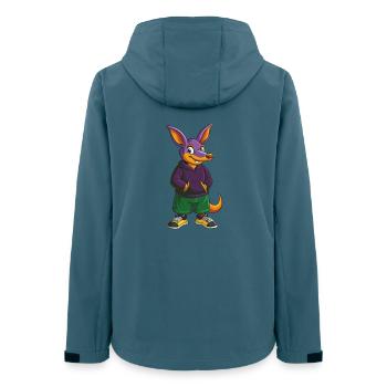 Aardvark Funny Kawaii Cartoon Character Clipart - Women’s Recycled Softshell Jacket by Stanley/Stella - stargazer - Back - AI Model Female 172 light (172cm)