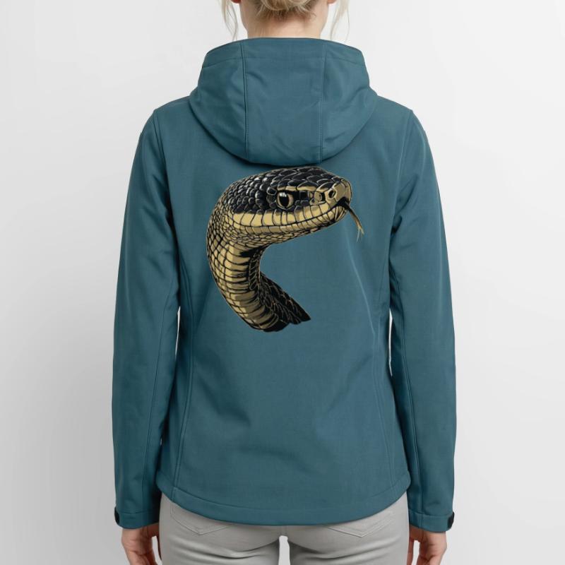 Serpent Python Cobra Mamba Serpent à sonnettes Serpent Veste softshell femme recyclée Stanley/Stella