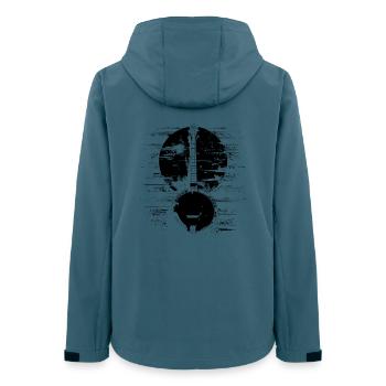 Graphiques Banjo - Veste softshell femme recyclée Stanley/Stella - bleu pétrole foncé - Dos - AI Model Female 172 light (172cm)