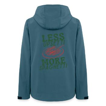 Less Upsetti More Spaghetti - Women’s Recycled Softshell Jacket by Stanley/Stella - stargazer - Back - AI Model Female 172 light (172cm)