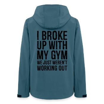 I broke up with my gum - Women’s Recycled Softshell Jacket by Stanley/Stella - stargazer - Back - AI Model Female 172 light (172cm)