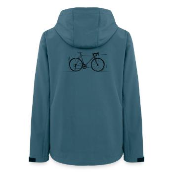 Beau dessin de vélo parfait pour les amateurs de cyclisme - Veste softshell femme recyclée Stanley/Stella - bleu pétrole foncé - Dos - AI Model Female 172 light (172cm)