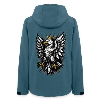 Poland Polska Eagle Flag Flag Epic Gift - Women’s Recycled Softshell Jacket by Stanley/Stella - stargazer - Back - AI Model Female 172 light (172cm)