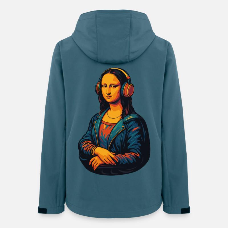 The Mona Lisa (barely) distracted - Women’s Recycled Softshell Jacket by Stanley/Stella - stargazer