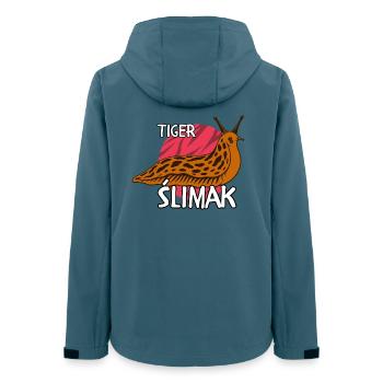 Tiger Ślimak | Lustiges polnisches Meme Shirt - Frauen Recycelte Softshelljacke von Stanley/Stella - Dunkles Petrol - Hinten - AI Model Female 172 light (172cm)