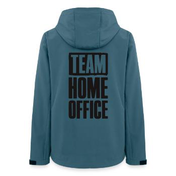 Team Home Office Online Business Affiliate - Frauen Recycelte Softshelljacke von Stanley/Stella - Dunkles Petrol - Hinten - AI Model Female 172 light (172cm)