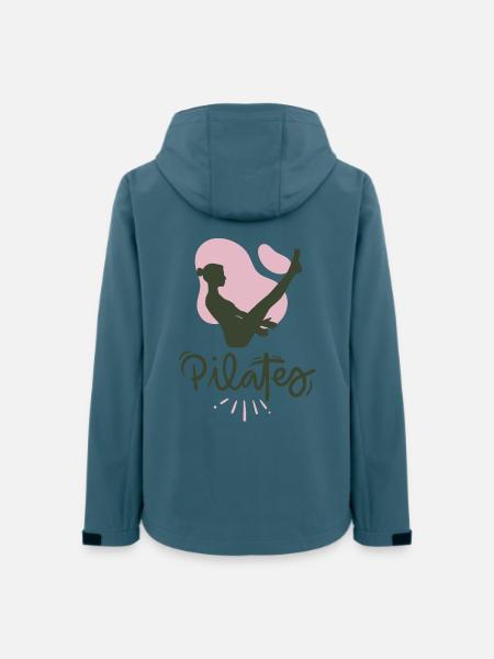 Pilates - Frauen Recycelte Softshelljacke von Stanley/Stella - Dunkles Petrol
