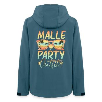 Tenue de fête à Majorque - Veste softshell femme recyclée Stanley/Stella - bleu pétrole foncé - Dos - AI Model Female 172 light (172cm)