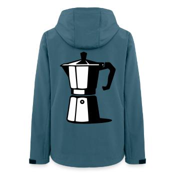 Espresso pot - Women’s Recycled Softshell Jacket by Stanley/Stella - stargazer - Back - AI Model Female 172 light (172cm)